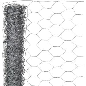 Nature sekskantet trådnet 0,5x2,5 m 25 mm galvaniseret stål