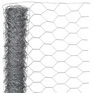 Nature sekskantet trådnet 1x10 m 25 mm galvaniseret stål