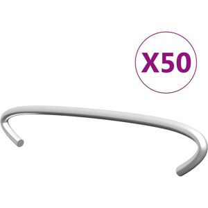 vidaXL gabionkroge 50 stk. galvaniseret stål 10 cm