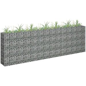 vidaXL gabion-højbed 270x30x90 cm galvaniseret stål