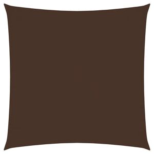 vidaXL solsejl 6x6 m firkantet oxfordstof brun