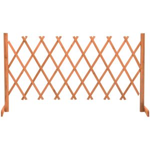 vidaXL espalier til haven 150x80 cm massivt fyrretræ orange