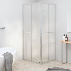 vidaXL brusekabine 80x70x180 cm matteret sikkerhedsglas