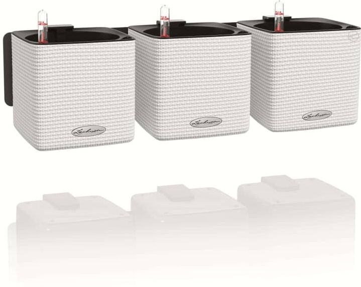 LECHUZA plantekrukker 3 stk. Green Wall Home Kit hvid LECHUZA plantekrukker 3 stk. Green Wall Home Kit hvid