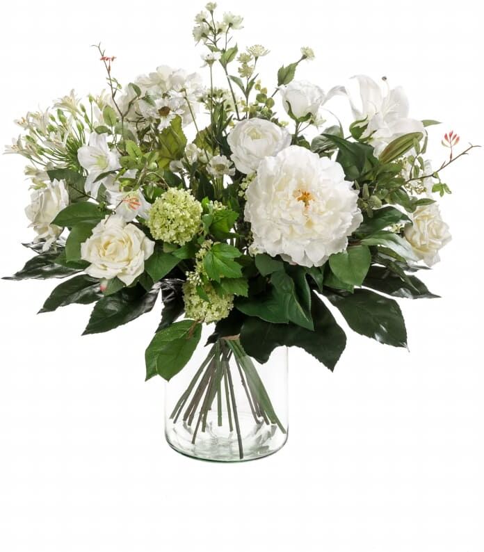 Emerald kunstig buket White Dream Emerald kunstig buket White Dream