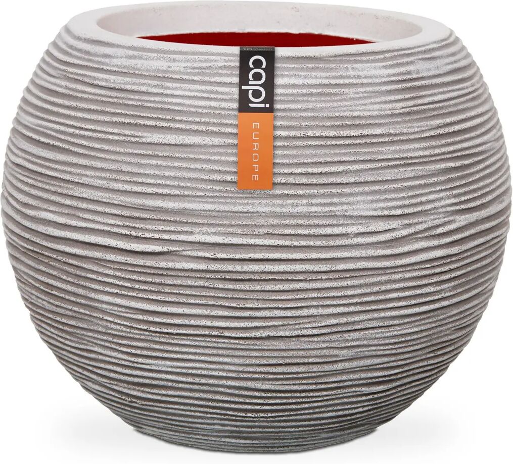 Capi krukke Nature Rib kugleformet 40 x 32 cm elfenbensfarvet KOFI270 Capi krukke Nature Rib kugleformet 40 x 32 cm elfenbensfarvet KOFI270