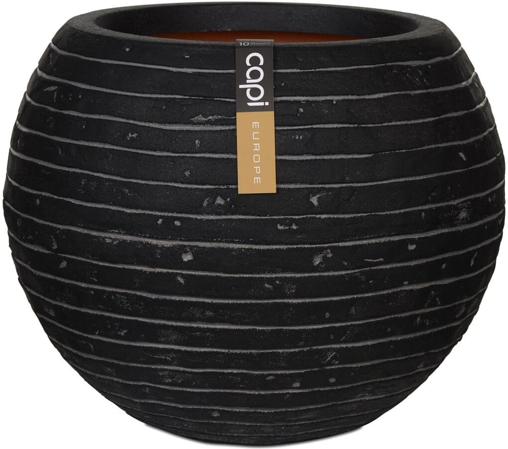 Capi krukke Nature Row kugleformet 40 x 32 cm antracitgrå KRWZ270 Capi krukke Nature Row kugleformet 40 x 32 cm antracitgrå KRWZ270