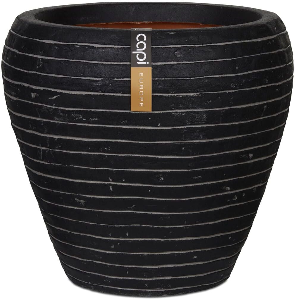 Capi krukke Nature Row tilspidset 42 x 38 cm antracitgrå KRWZ362 Capi krukke Nature Row tilspidset 42 x 38 cm antracitgrå KRWZ362