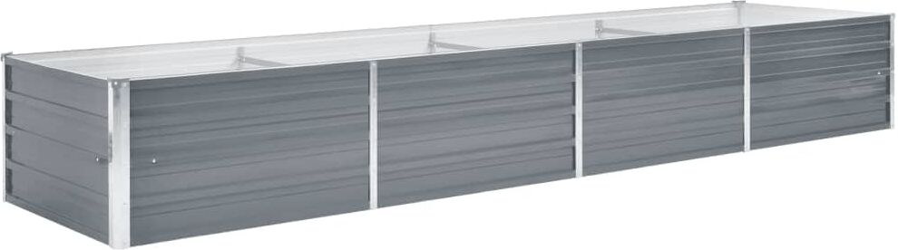 vidaXL forhøjet plantekasse 320x80x45 cm galvaniseret stål grå vidaXL forhøjet plantekasse 320x80x45 cm galvaniseret stål grå