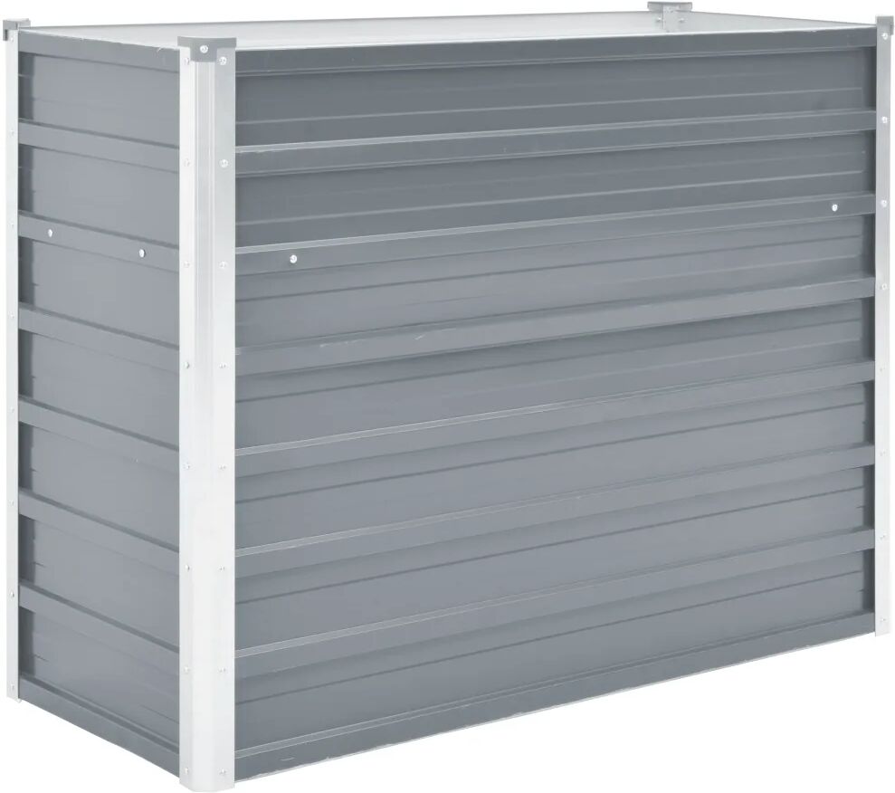 vidaXL forhøjet plantekasse 100x40x77 cm galvaniseret stål grå vidaXL forhøjet plantekasse 100x40x77 cm galvaniseret stål grå