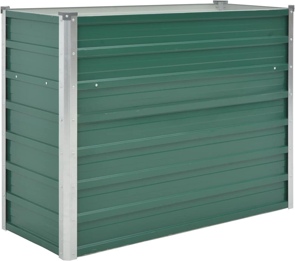 vidaXL forhøjet plantekasse 100x40x77 cm galvaniseret stål grøn vidaXL forhøjet plantekasse 100x40x77 cm galvaniseret stål grøn