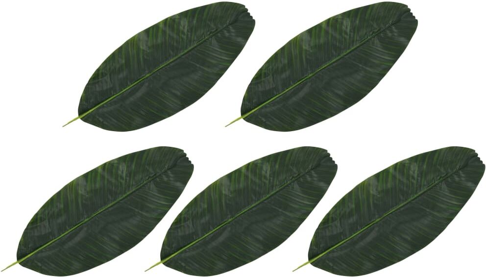 vidaXL kunstige bananblade 5 stk. 62 cm grøn vidaXL kunstige bananblade 5 stk. 62 cm grøn