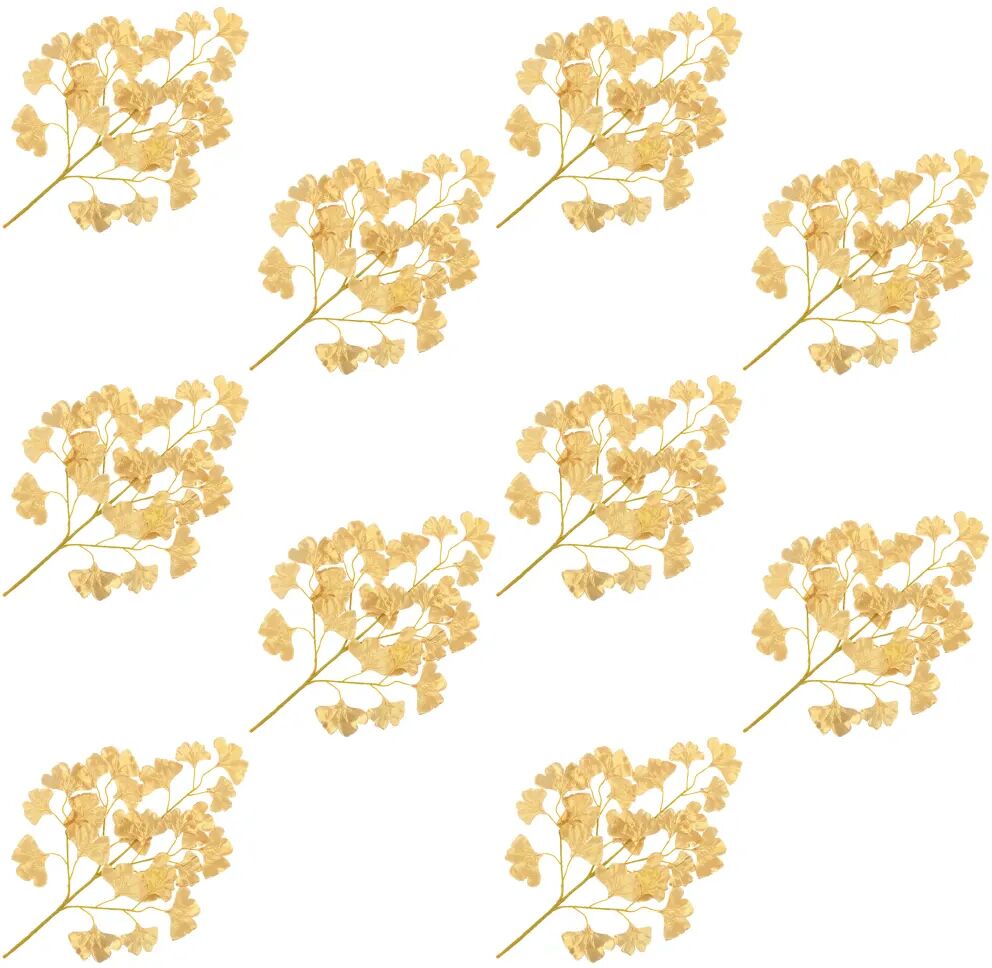 vidaXL kunstige tempeltræsblade 10 stk. 65 cm guldfarvet vidaXL kunstige tempeltræsblade 10 stk. 65 cm guldfarvet