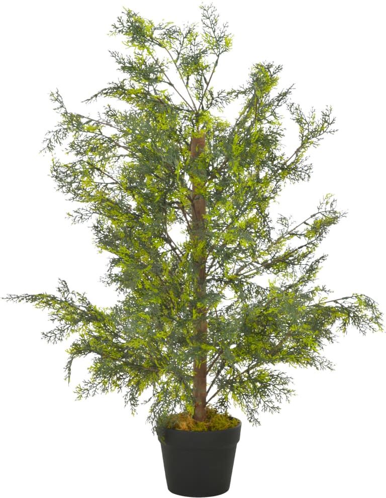 vidaXL kunstig plante cyprestræ med urtepotte grøn 90 cm vidaXL kunstig plante cyprestræ med urtepotte grøn 90 cm