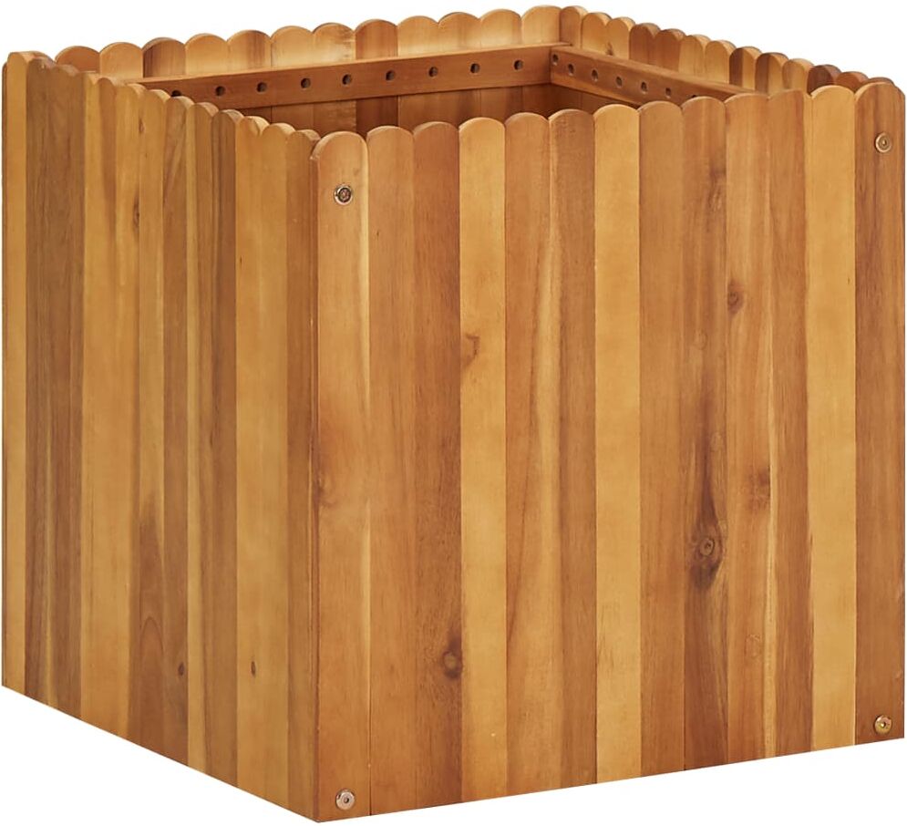 vidaXL hævet plantekasse 50x50x50 cm massivt akacietræ