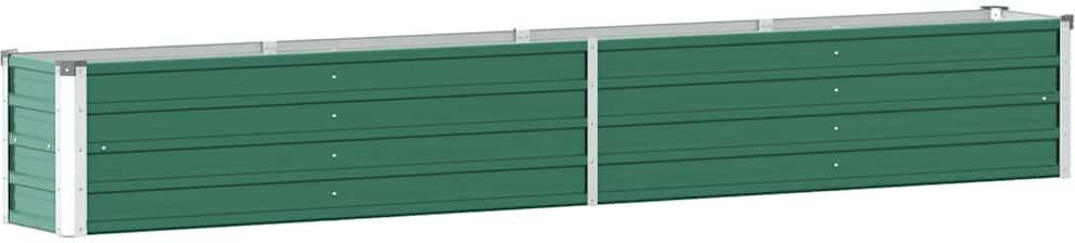 vidaXL forhøjet plantekasse 320x40x45 cm galvaniseret stål grøn vidaXL forhøjet plantekasse 320x40x45 cm galvaniseret stål grøn