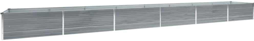 vidaXL hævet plantekasse 600x80x45 cm galvaniseret stål grå vidaXL hævet plantekasse 600x80x45 cm galvaniseret stål grå