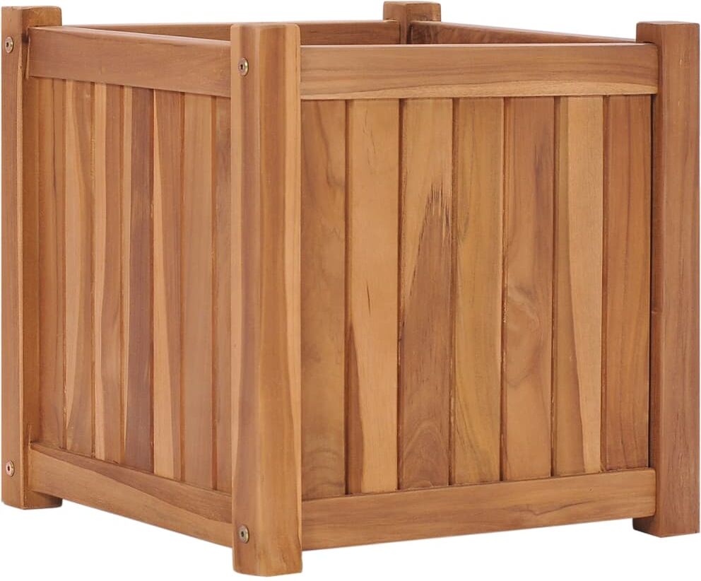 vidaXL hævet plantekasse 40x40x40 cm massivt teaktræ vidaXL hævet plantekasse 40x40x40 cm massivt teaktræ