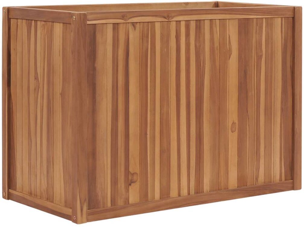 vidaXL hævet plantekasse 100x50x70 cm massivt teaktræ vidaXL hævet plantekasse 100x50x70 cm massivt teaktræ