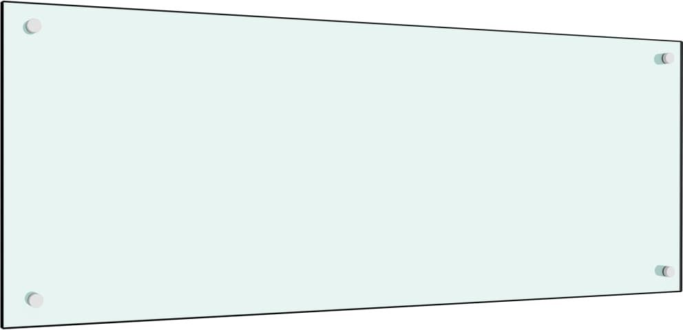 vidaXL stænkplade til køkkenet 100 x 40 cm hærdet glas hvid vidaXL stænkplade til køkkenet 100 x 40 cm hærdet glas hvid