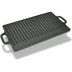 vidaXL grillplade 50x23 cm vendbar støbejern