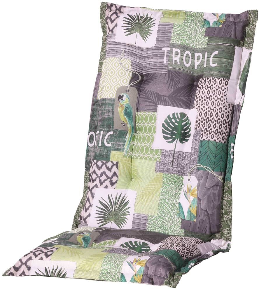 Madison stolehynde med høj ryg Tropic 123 x 50 cm grøn Madison stolehynde med høj ryg Tropic 123 x 50 cm grøn
