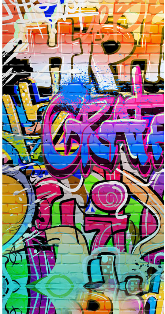 Good Morning badehåndklæde GRAFFITY 75x150 cm flerfarvet Good Morning badehåndklæde GRAFFITY 75x150 cm flerfarvet