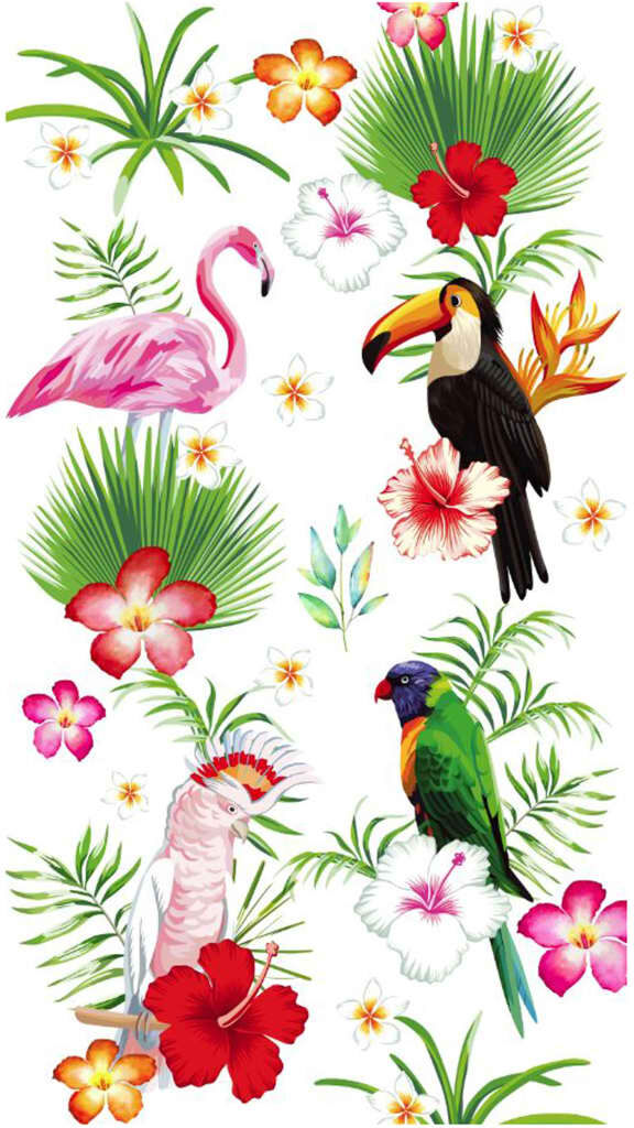 Good Morning badehåndklæde PARADISE 100x180 cm flerfarvet Good Morning badehåndklæde PARADISE 100x180 cm flerfarvet