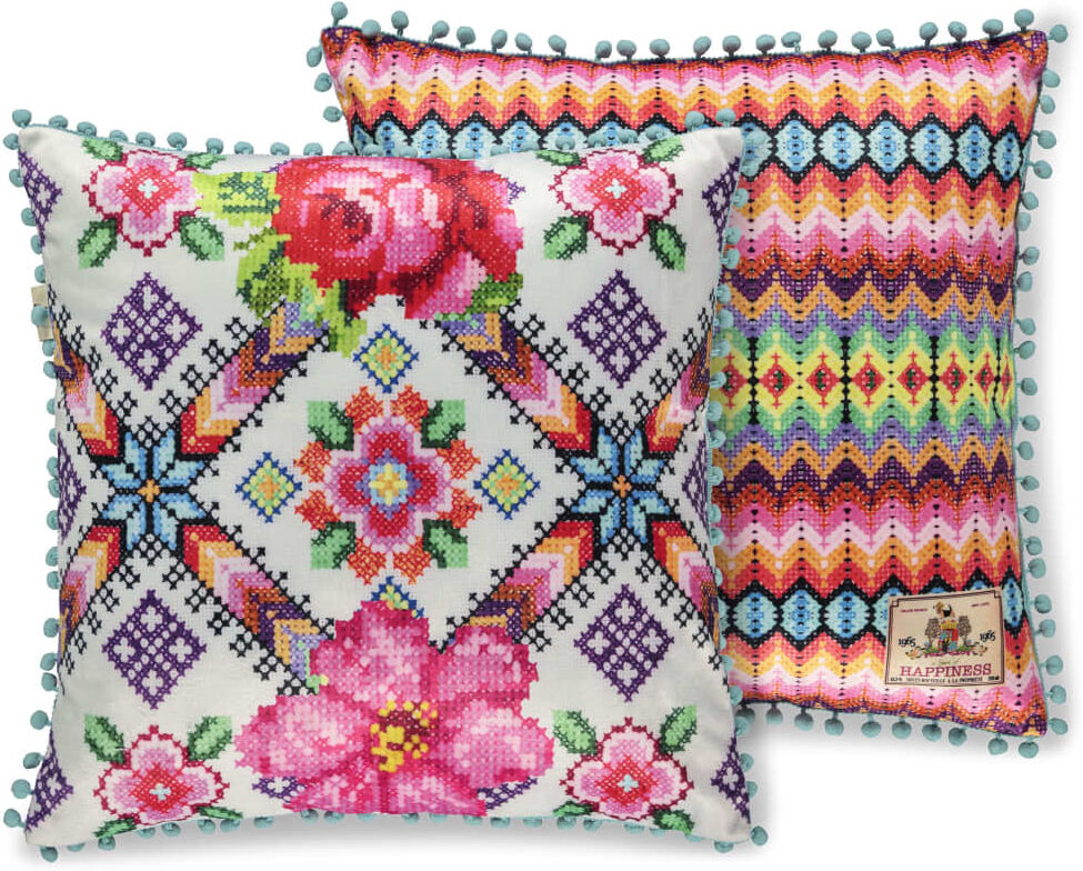 Happiness pyntepude YUCATAN 48 x 48 cm polyfløjl Happiness pyntepude YUCATAN 48 x 48 cm polyfløjl