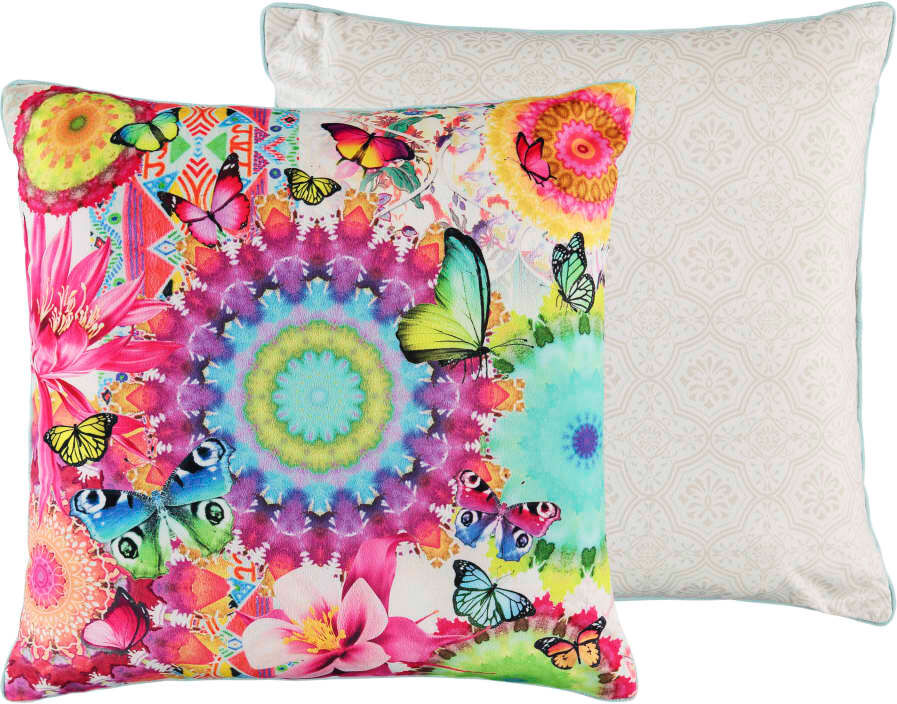 HIP pyntepude FELIZ 48x48 cm flerfarvet HIP pyntepude FELIZ 48x48 cm flerfarvet