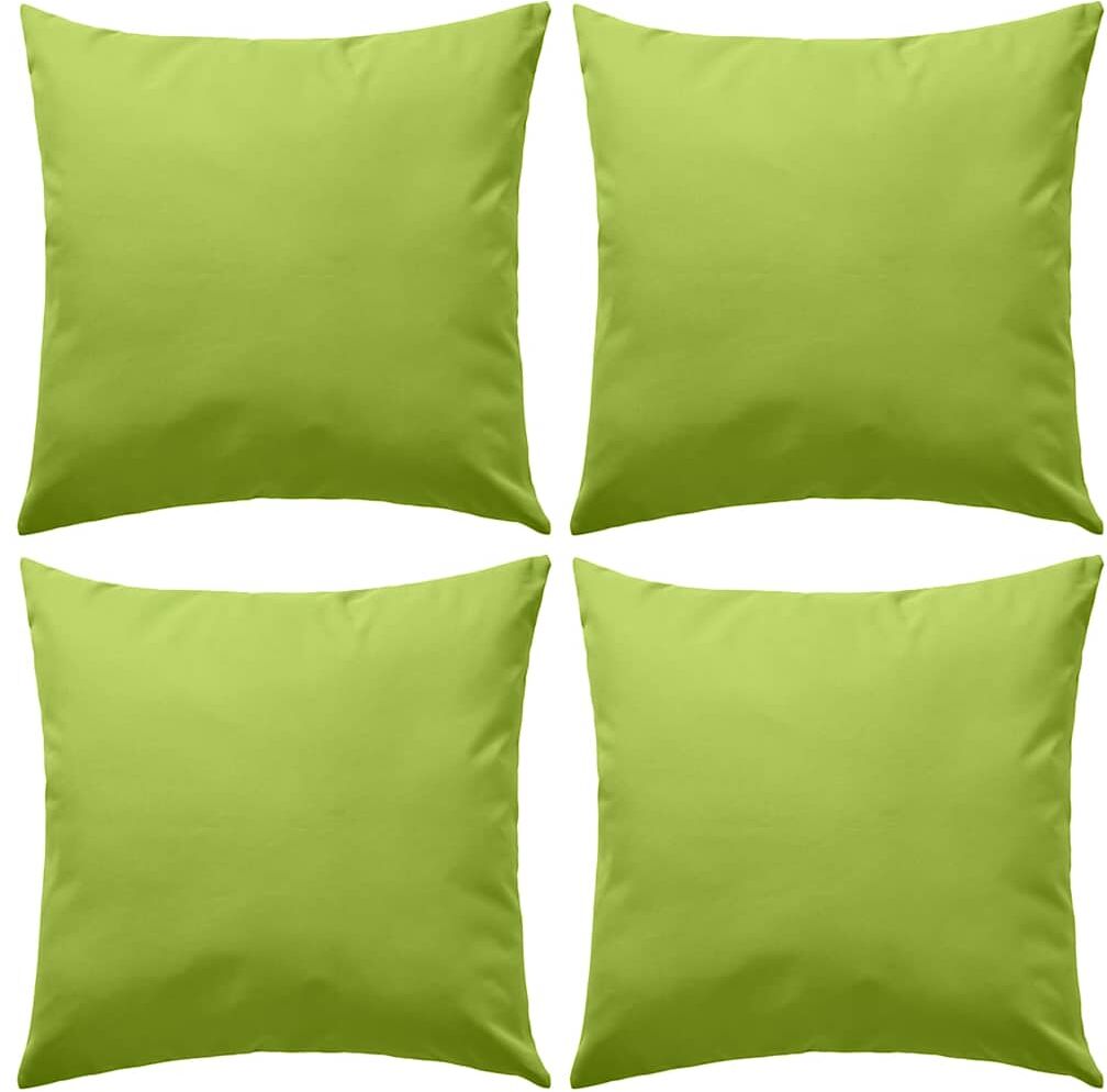 vidaXL udendørspuder 4 stk. 45 x 45 cm æblegrøn vidaXL udendørspuder 4 stk. 45 x 45 cm æblegrøn