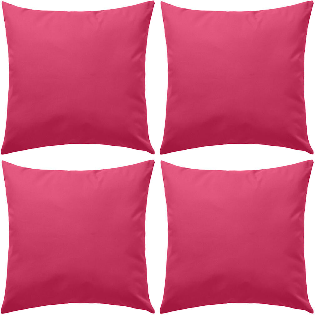 vidaXL udendørspuder 4 stk. 45 x 45 cm lyserød vidaXL udendørspuder 4 stk. 45 x 45 cm lyserød