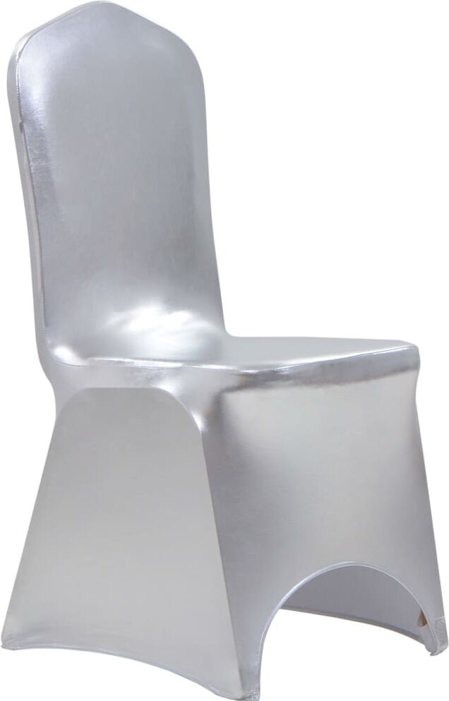 vidaXL stolebetræk 25 stk. strækbar sølvfarvet vidaXL stolebetræk 25 stk. strækbar sølvfarvet