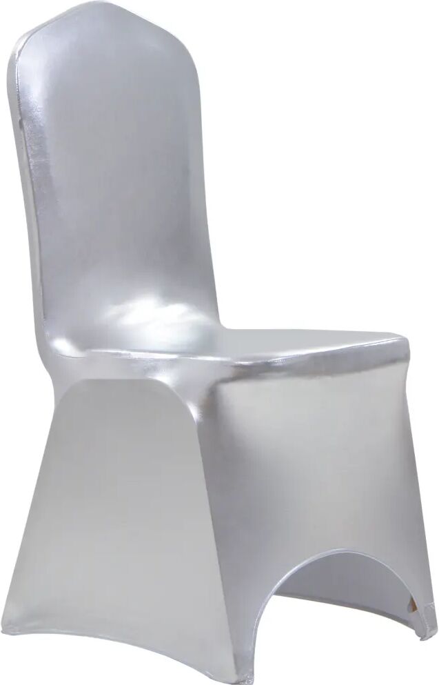 vidaXL stolebetræk 4 stk. strækbar sølvfarvet vidaXL stolebetræk 4 stk. strækbar sølvfarvet