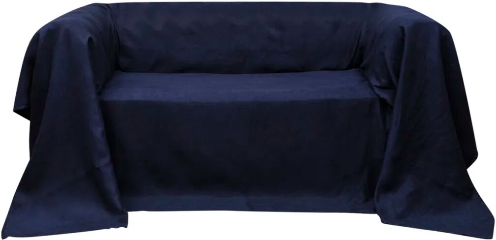 vidaXL Sofaovertræk i micro-suede, marineblåt, 140x210 cm vidaXL Sofaovertræk i micro-suede, marineblåt, 140x210 cm