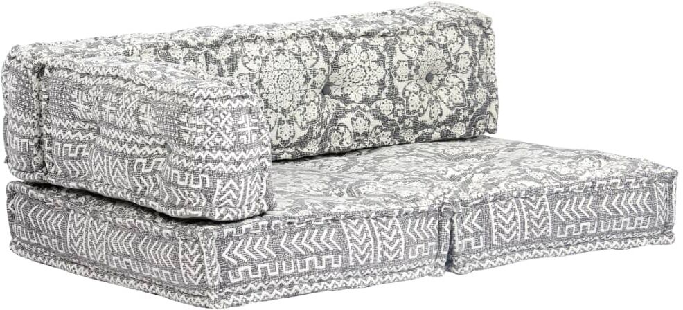 vidaXL puf stof lysegrå vidaXL puf stof lysegrå