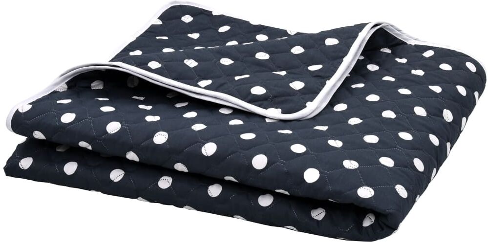 vidaXL vattæppe 230x260 cm ultrasonisk vatteret stof mørkeblå vidaXL vattæppe 230x260 cm ultrasonisk vatteret stof mørkeblå