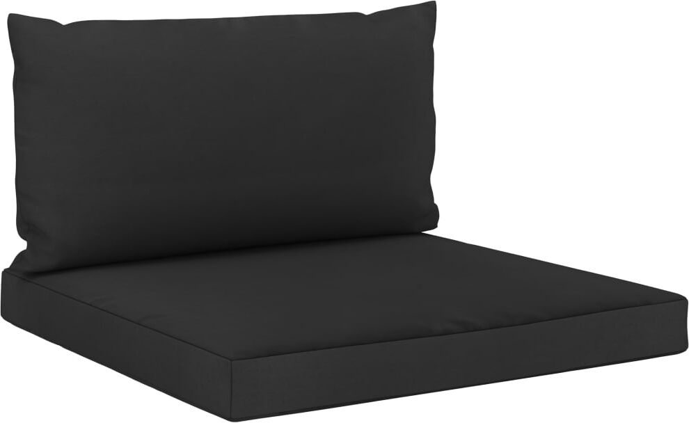 vidaXL hynder til pallesofa 2 stk. stof sort vidaXL hynder til pallesofa 2 stk. stof sort