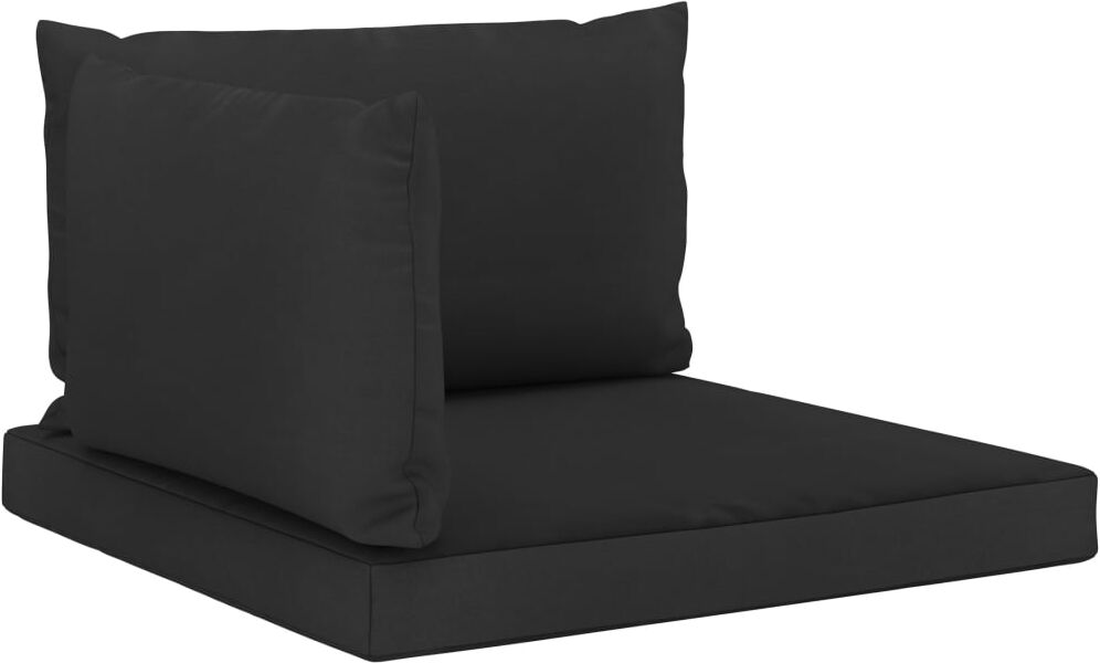 vidaXL hynder til pallesofa 3 stk. stof sort vidaXL hynder til pallesofa 3 stk. stof sort