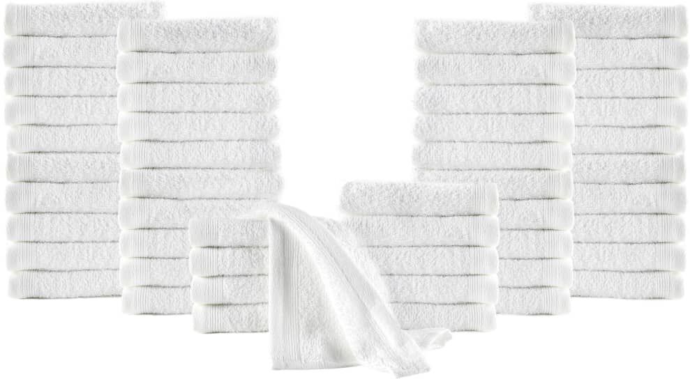vidaXL gæstehåndklæder 50 stk. bomuld 350 gsm 30x50 cm hvid vidaXL gæstehåndklæder 50 stk. bomuld 350 gsm 30x50 cm hvid