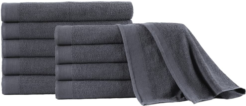 vidaXL saunahåndklæder 5 stk. bomuld 450 gsm 80x200 cm antracitgrå vidaXL saunahåndklæder 5 stk. bomuld 450 gsm 80x200 cm antracitgrå