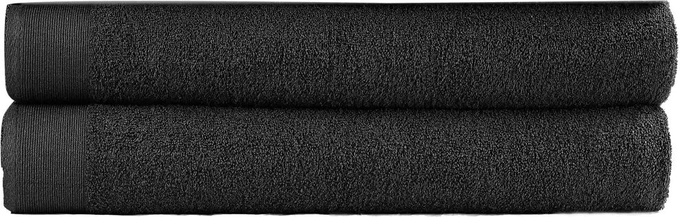 vidaXL badehåndklæder 2 stk. 450 gsm 100x150 cm bomuld sort vidaXL badehåndklæder 2 stk. 450 gsm 100x150 cm bomuld sort