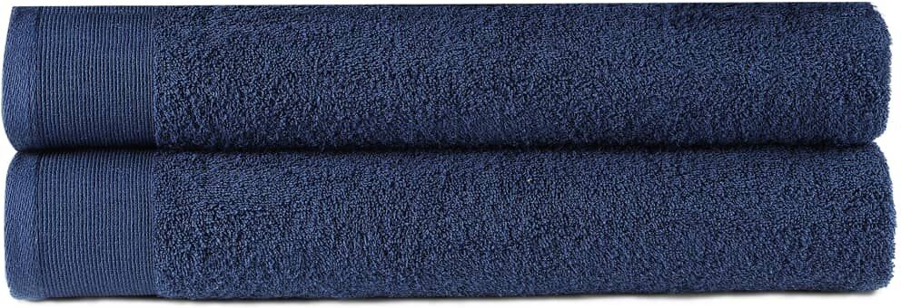 vidaXL håndklæder 2 stk. bomuld 450 gsm 50x100 cm marineblå vidaXL håndklæder 2 stk. bomuld 450 gsm 50x100 cm marineblå