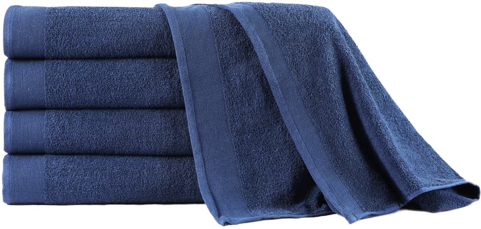 vidaXL badehåndklæder 5 stk. 450 gsm 100x150 cm bomuld marineblå vidaXL badehåndklæder 5 stk. 450 gsm 100x150 cm bomuld marineblå