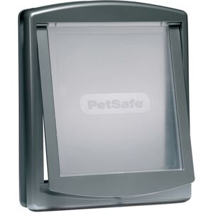 PetSafe 2-vejskæledyrsdør 777 stor 35,6 x 30,5 cm sølv 5025