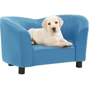 vidaXL hundesofa 67x41x39 cm kunstlæder turkis