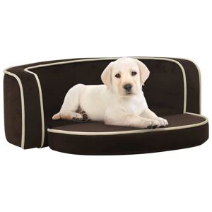 vidaXL foldbar hundesofa 73x67x26 cm vaskbar hynde plys brun