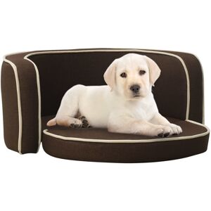 vidaXL foldbar hundesofa 76x71x30 cm vaskbar hynde linned brun