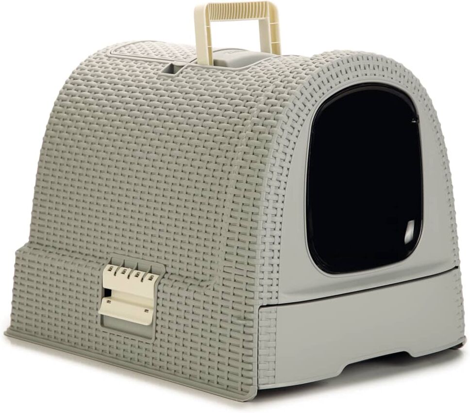 Curver kattebakke med tag 51 x 38,5 x 39,5 cm grå Curver kattebakke med tag 51 x 38,5 x 39,5 cm grå