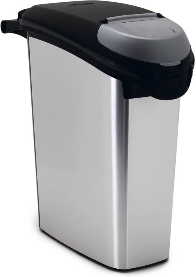 Curver foderbeholder 10 kg 23 l sølvfarvet 794071 Curver foderbeholder 10 kg 23 l sølvfarvet 794071
